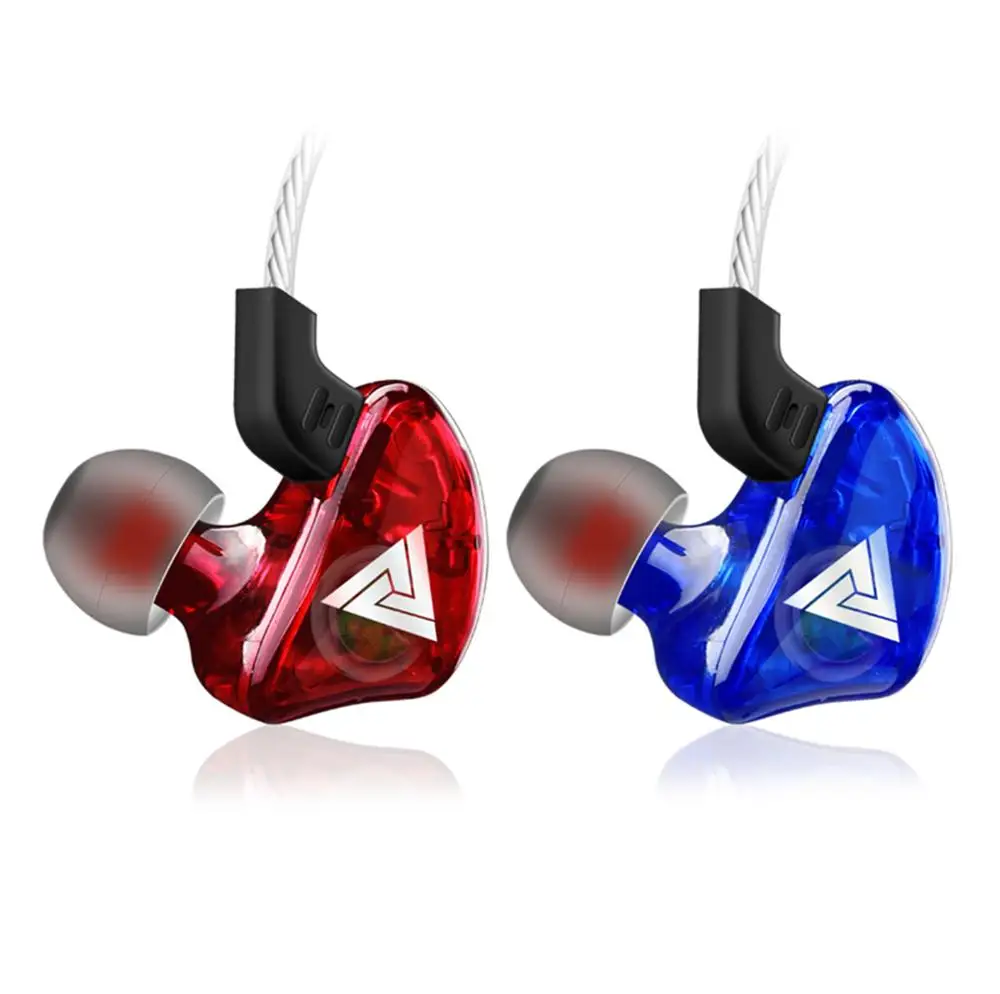 

QKZ CK5 Fone De Ouvido Cheaper But High Quality In-ear Wired Headphones, Blue / red