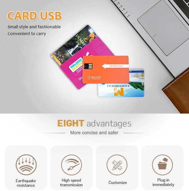 2018 hot new products promotional gift pvc business card usb flash drive manufacturer with competitive price - ANKUX.COM