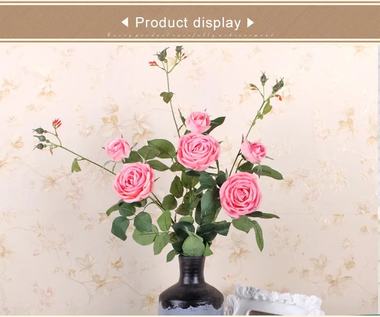 Artificial Rose Decoration Plant Artificial Silk Rose Flowers Not
