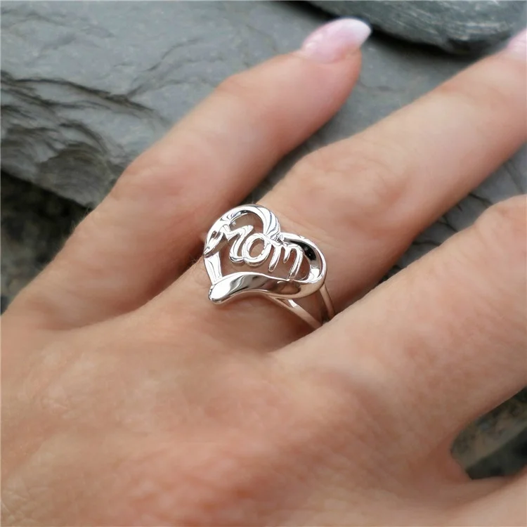 

Mother's Day Ring Party Wedding Band Rings For Women Anniversary Mom Jewelry Best Gift