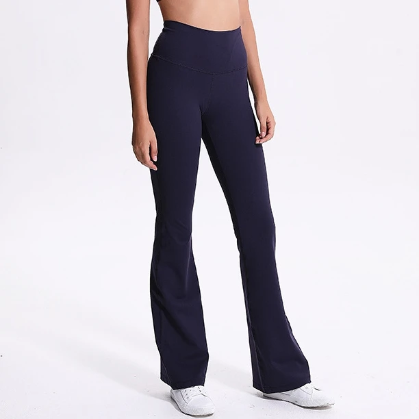 
Custom the best quality boot cut wide leg yoga pants wide leg fitness leggings 