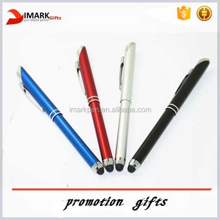Cap-action Metal Pen with Capcitive Stylus and Best Ball Pen Refill