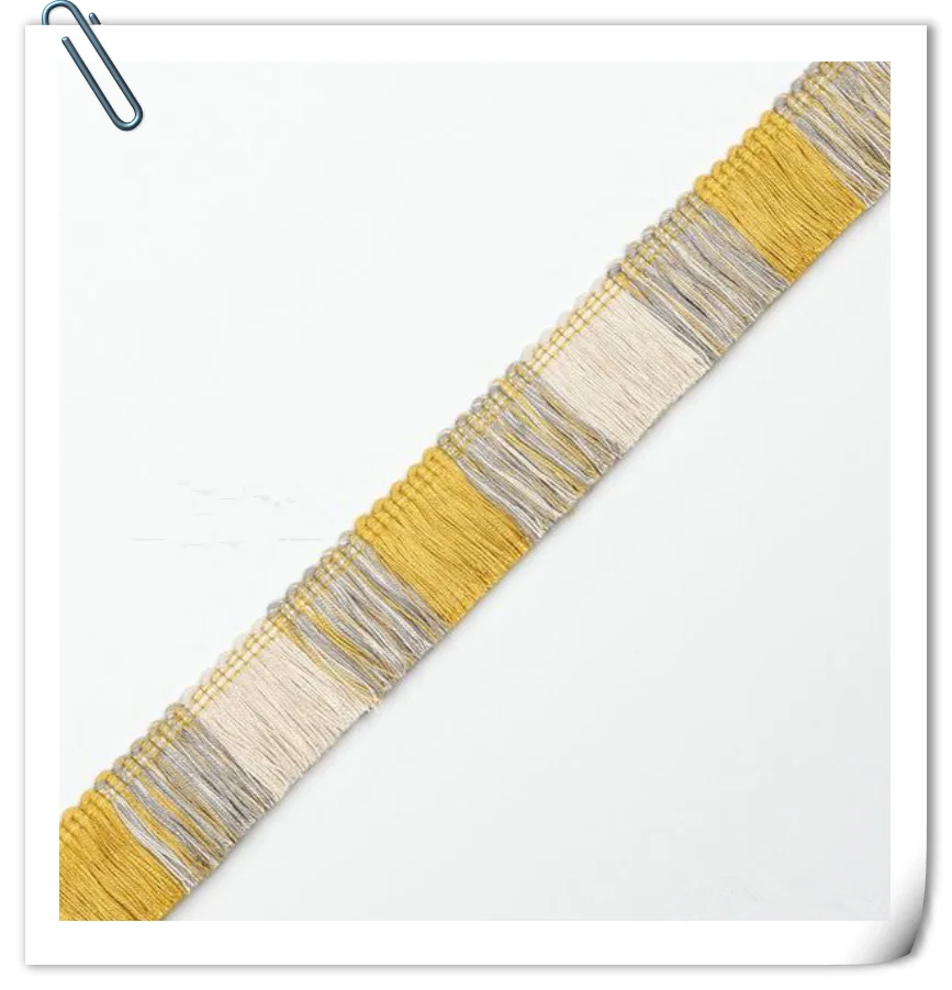 Elegant Cotton Loop Brush Trimmings Fringe For Pillow Cushion Fringe