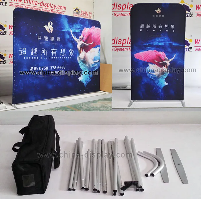 Trade Show Light Weight Aluminum Frame Fabric Tension Backdrop