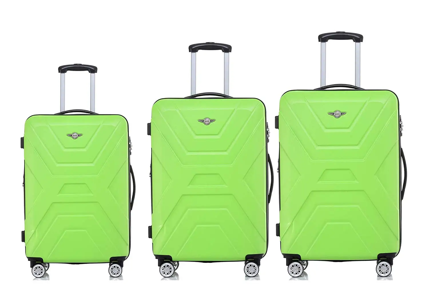 Buy Rivolite New 3 Piece Lightweight Luggage Set:20&quot;, 26&quot;, 29&quot; ABS Large Cheap Suitcases set ...