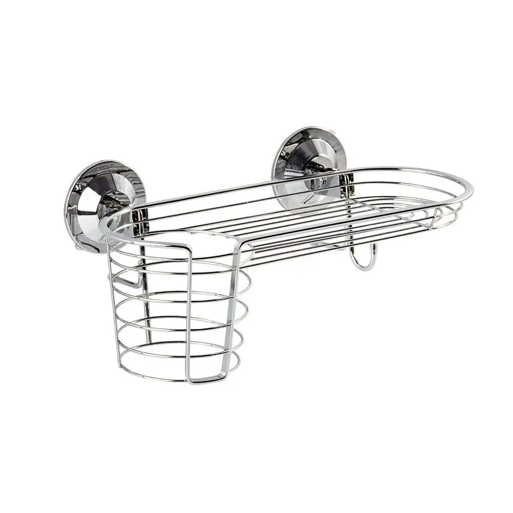 Household goods hair dryer rack seamless suction cup stainless steel air tube storage rack