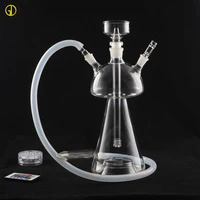 

Hotsale Clear Glass Shisha Hookah Borosilicate Hookah