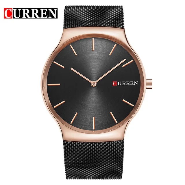

CURREN 8256 Top Brand Luxury Men Watches Men Leather Wrist Quartz Watch Male Sport Full Steel Clock Military Army Casual Clocks