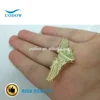 3D casting wings pin badges with no colors enamelling