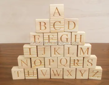 baby wooden letter blocks