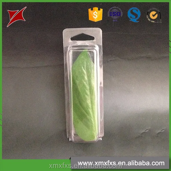 Different transparent PET fresh herb blister tray plastic clamshells