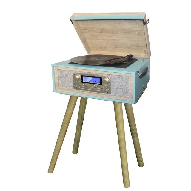 
China good price PU Leather 33/45/75 RPM Phonograph /Turntable Player With CE,FCC,UL Cetificate <span style=