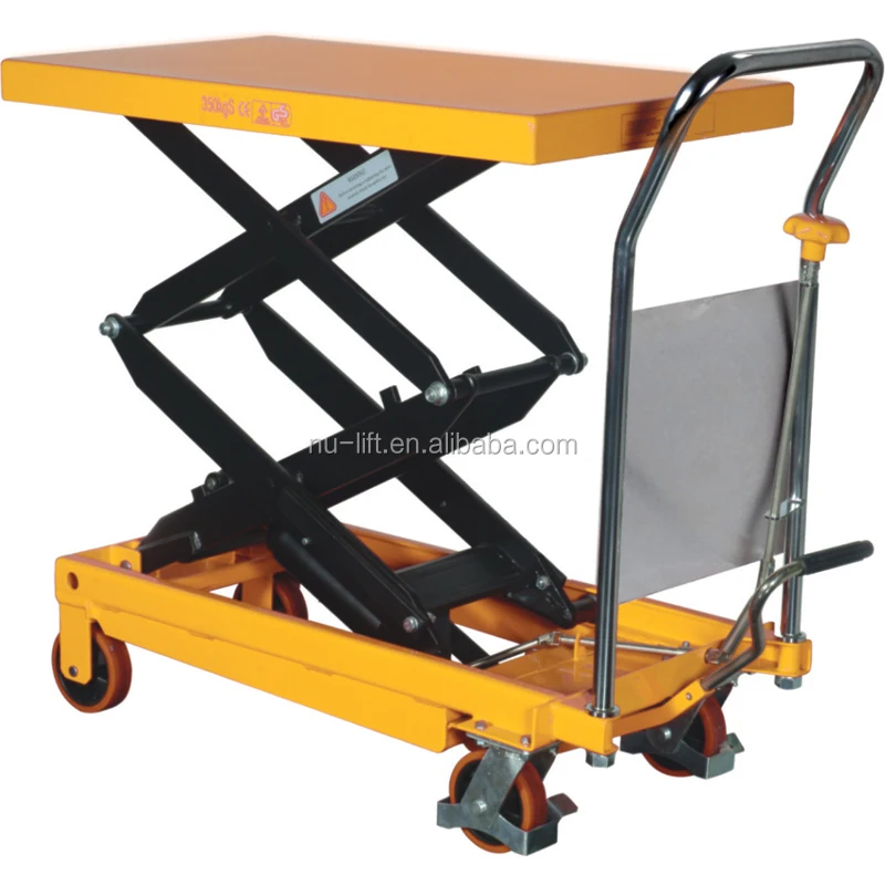 Portable Hydraulic Manual Scissor Lift Table Truck