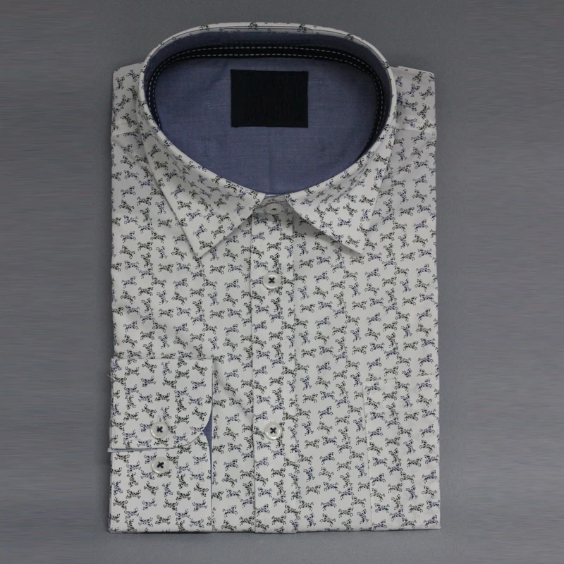 

Anti pilling printed bamboo button down shirts for men, Solid/colorful
