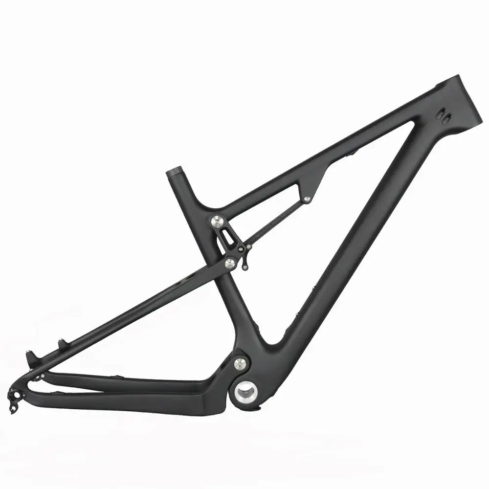 

Free shipping 29er 142x12 suspension frame with new shock full suspension mtb carbon fiber frame FM-037 27.5er Plus