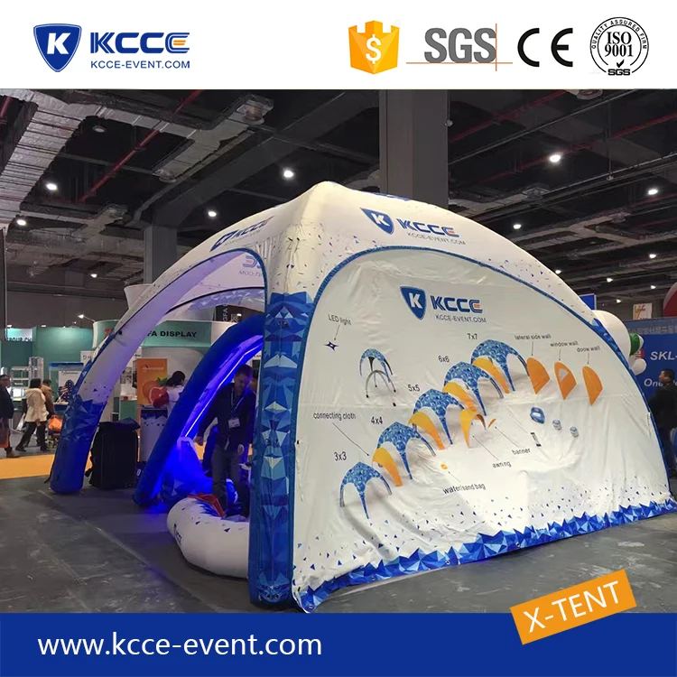 Kcce Manufacturer 6x6m X tent air sealed advertising inflatable tent, full printing inflatable tent//