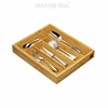 Bamboo Expandable, Utensil Cutlery and Utility Drawer Organizer Drawer Insert/ Bamsira_BSCI