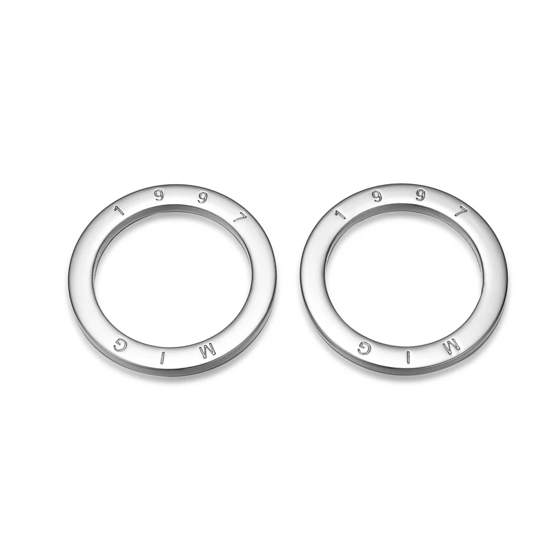 Custom Logo Handbag Hardware Zinc Alloy Flat Metal O Ring Buckle Metal Ring