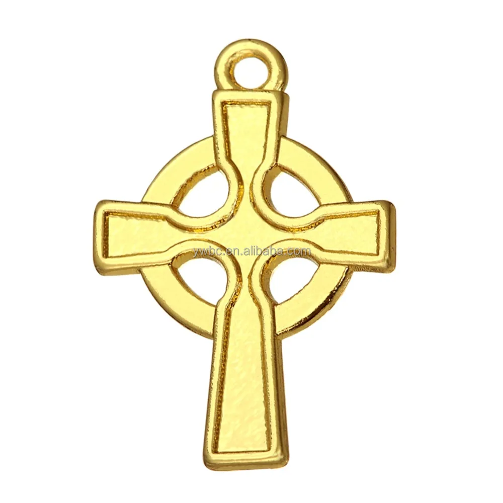 

Factory DIY Custom Metal Zinc Alloy Fast Shipping Gold Plating Zinc Alloy religious Ankh Cross Charm Accessories Jewelry