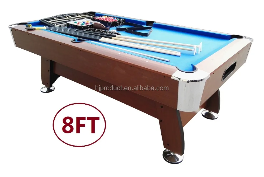 High Quality 6ft 7ft 8ft Wooden Indoor Sport 8 Ball Billiard Pool Table