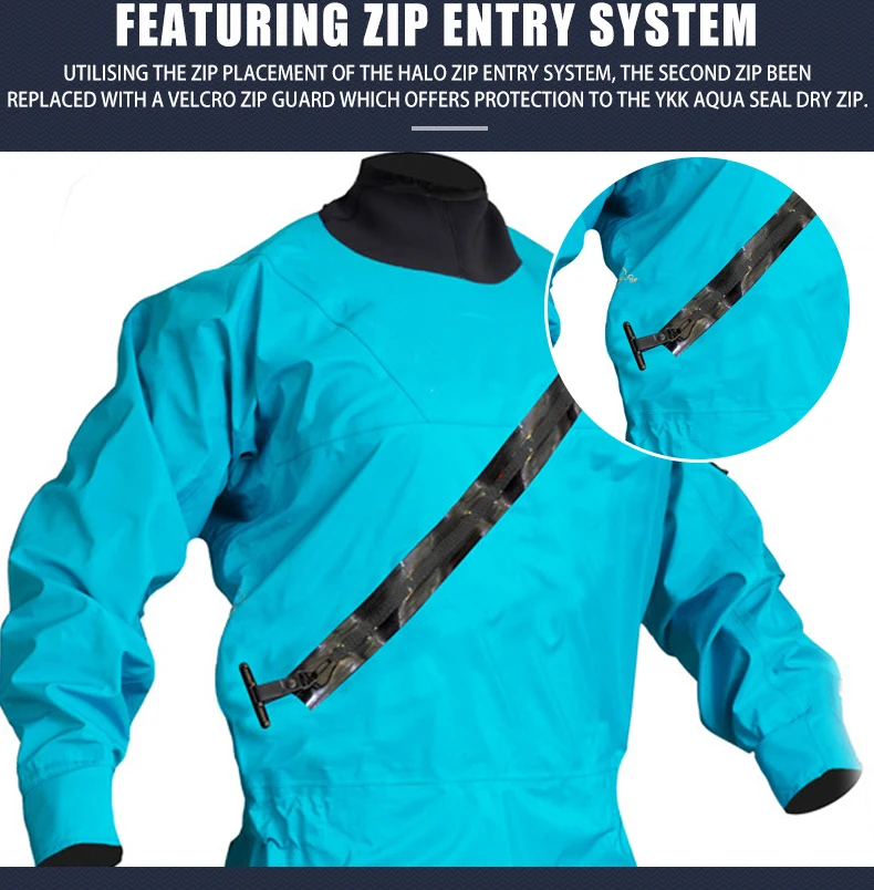 Women Drysuit 100 Waterproof Breathable With Heat Taped Seams Hard