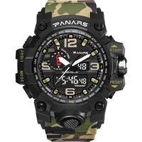 

PANARS Wholesale Brand Waterproof Camouflage Green Sport Men Reloj Digital hombre Watch Military