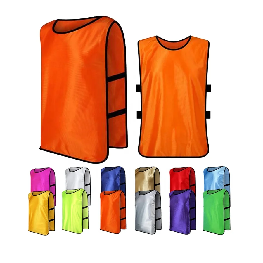 

Wholesale In-stock Football Soccer Training Vests Bibs Soccer Bibs soccer Vests Jersey Custom Numbers Print