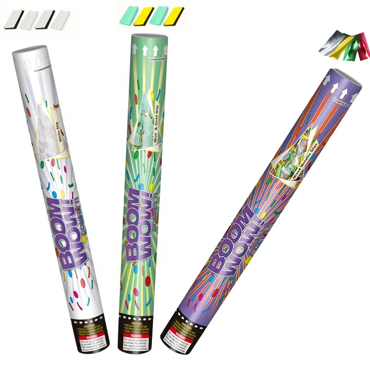 
Boomwow factory cheap price customize wedding party favor 80cm handheld compressed air confetti cannon 