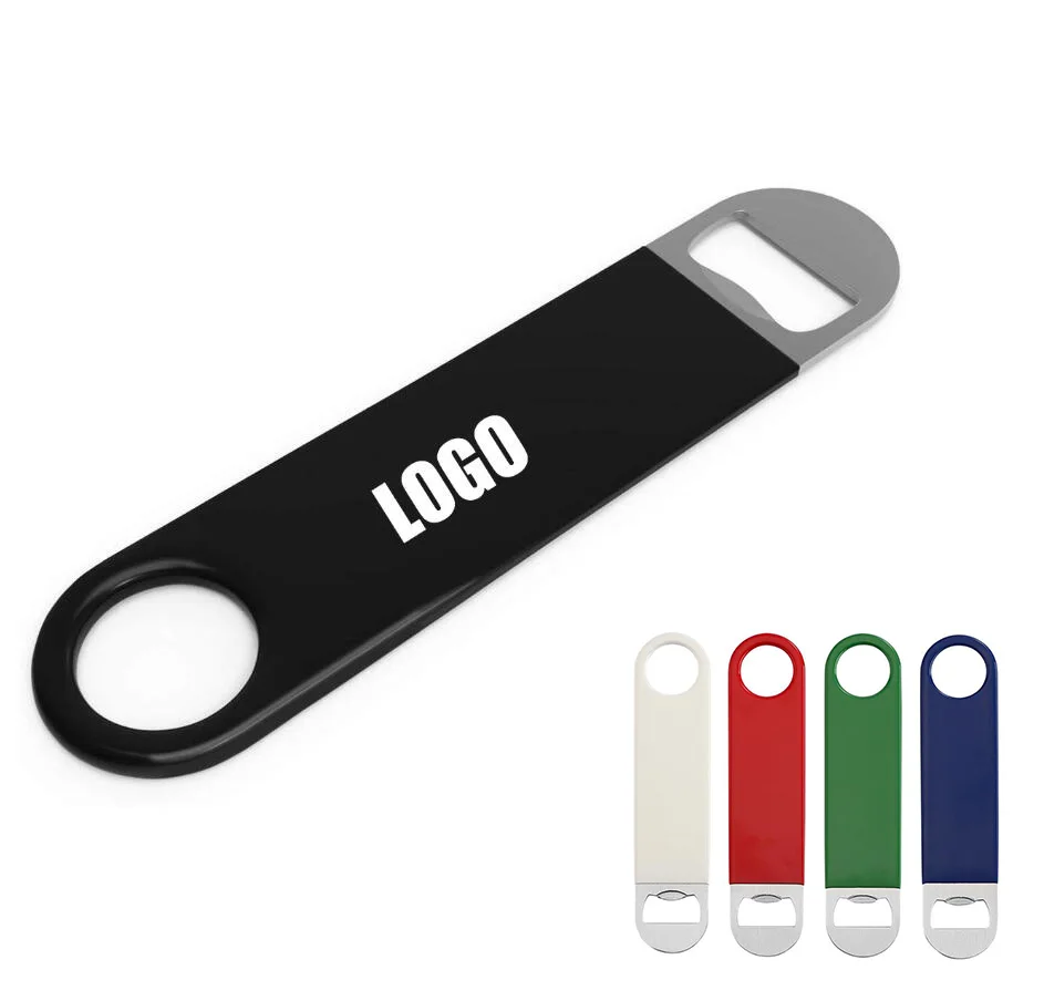 

Wholesale Heavy Duty Stainless Steel Flat Bottle Opener with Custom Logo