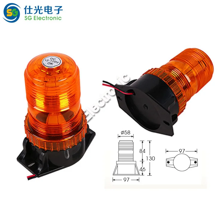 Best selling DC10-110V forklift strobe warning light for yale forklift warning light