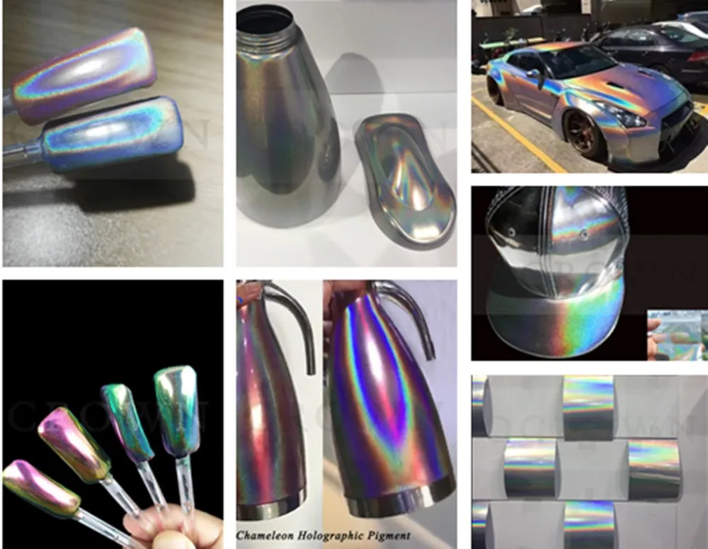 holographic mica powder spectraflair nail paint