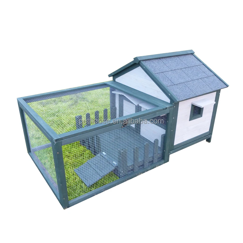 rabbit house with run