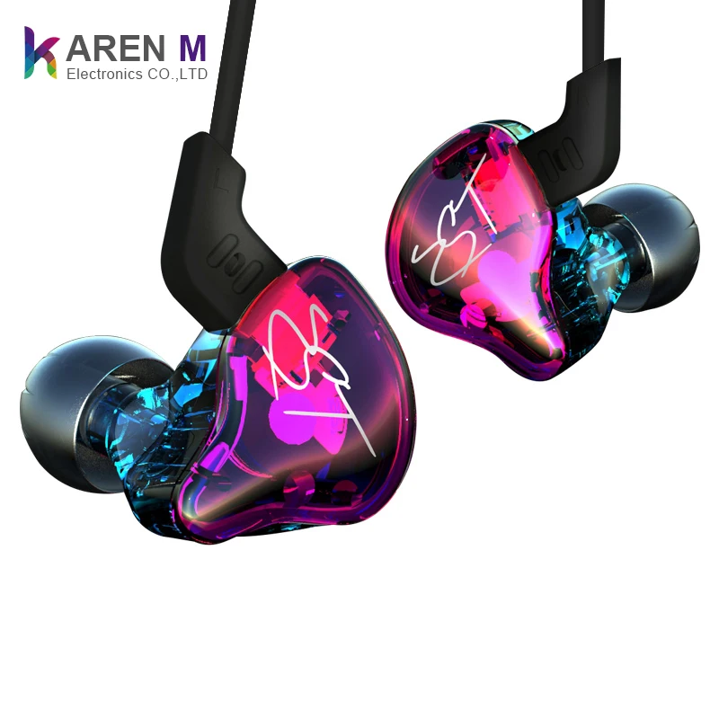 

Hot Sale Original KZ Headphones 3.5mm Hybrid Technology Wired/Wireless Frequency Division HD Microphone ZST Pro Earphones in Ear, Colorful/black