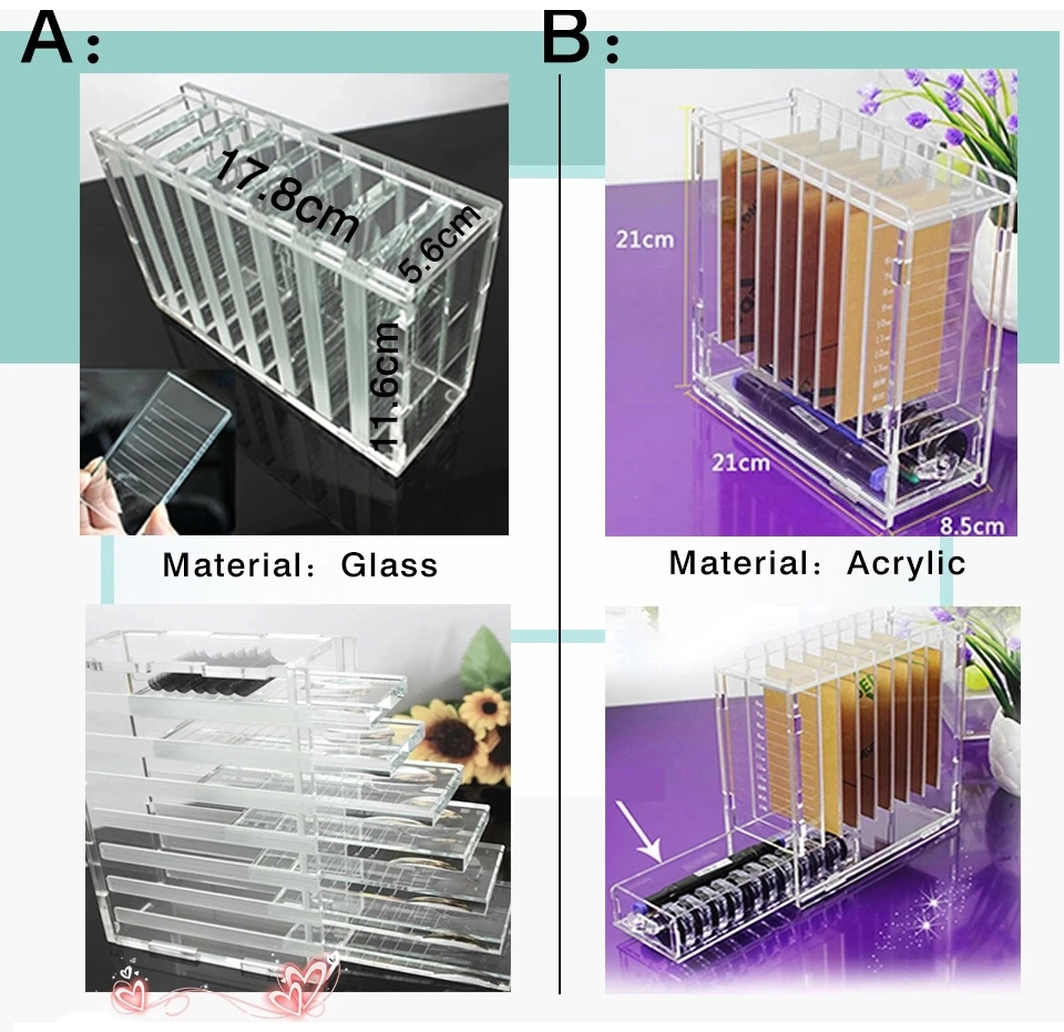 Wholesale Acrylic Eyelash Extension Display,Lash Salon Eyelash