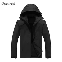 

wholesale black outdoor rain softshell jacket softshell waterproof windbreaker custom logo men jacket with hood