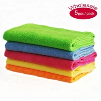 

Edgeless microfiber cleaning cloth 5 pcs / pack 40 *40 cm