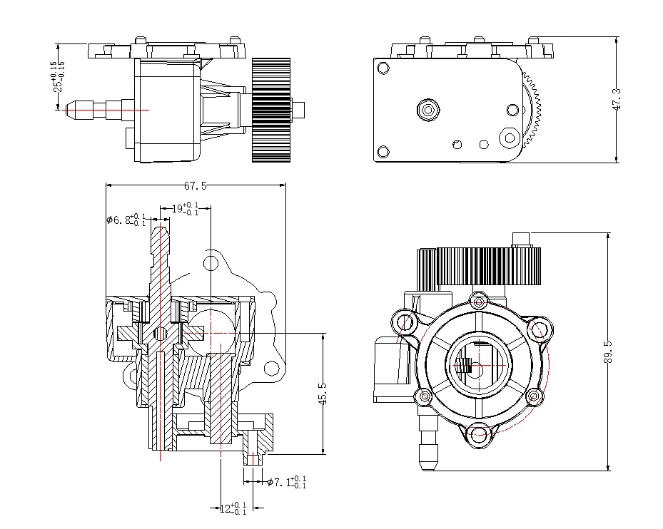 20'' Big Size Electric Fan Parts Industrial Fan Motor Gear Box Silent