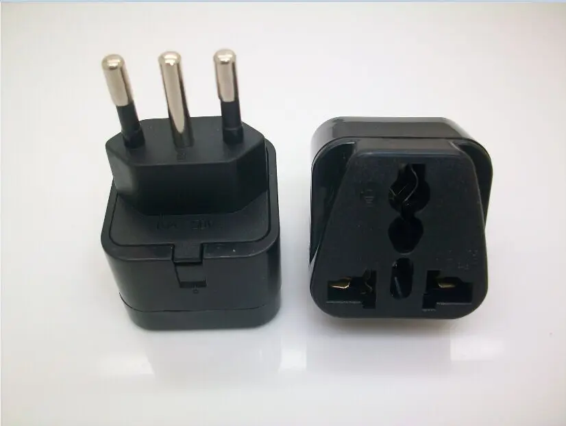 中国制造工厂批发电 3 针通用意大利智利插头