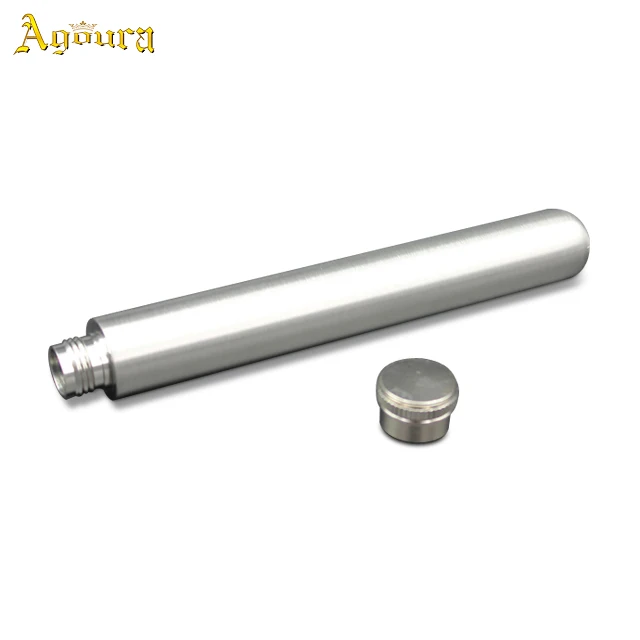 

1.5OZ Stainless Steel Two Tubes Hip Flask Polishing Round Bottom Tube Wine Bottle