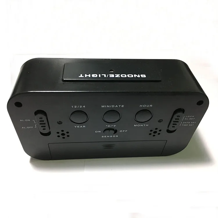 
Large LCD Display Digital Alarm Low Light Sensor Technology Soft Night Light Easy to Set and Watch Digital Alarm Clock 