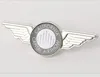 custom airine pllot wings lapel pin with CMYK insert
