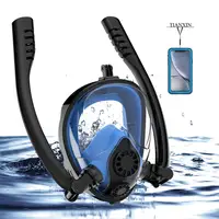 

360 degree Upgraded Anti-Fogging Scuba Diving Mask with Double Tube Full Face Snorkel Mask