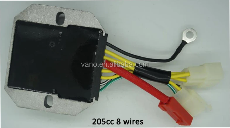 factory price 12v 8 wires voltage regulator rectifier bajaj 3 wheller 4s
