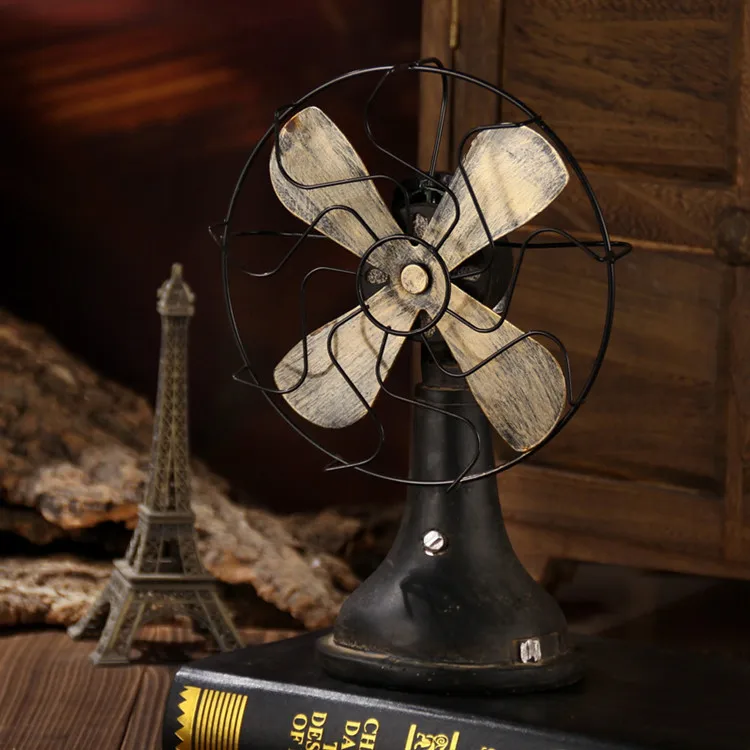 Model Fan Wholesale Retro Vintage Prop Model Handmade  Ornaments Home Decorative Items Crafts