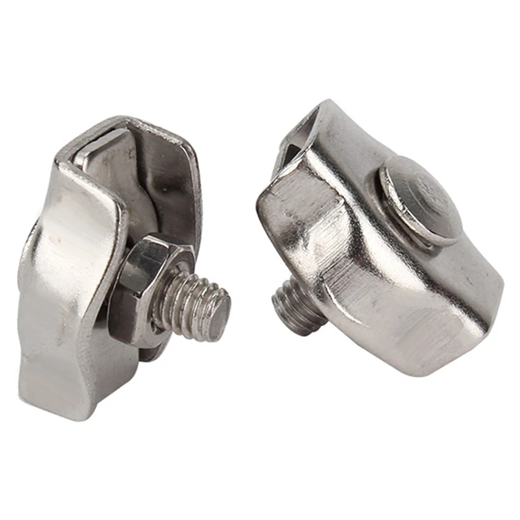 Galvanized Ferrule And Metal Cable Clamps With Saddle Clamp ...