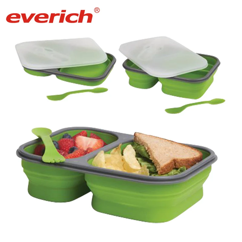 

Everich new design silicone lunchbox for kids, Customized color