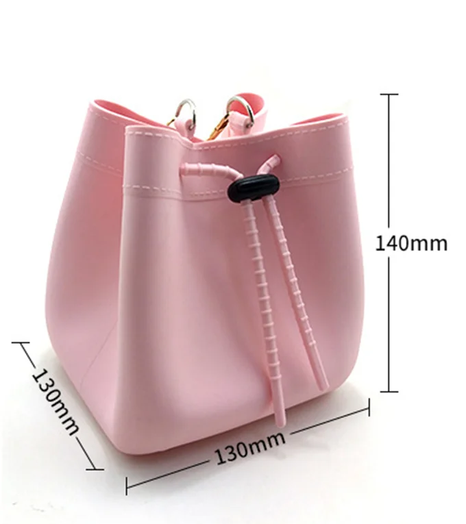 Compra Moda Mujer De Silicona O Playa Bolsa De Cáñamo Cuerda Manijas Bolso  De Goma De Goma Bolsas De Hombro A Prueba De Agua De Color Caramelo De  Compras Totalizador Barato 