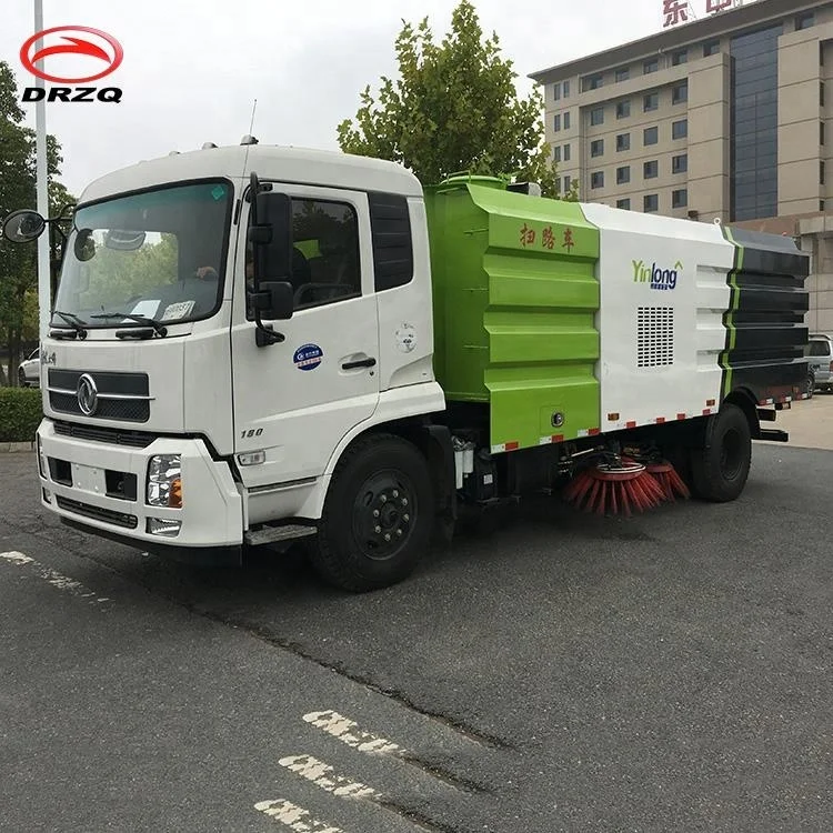 
Dongfeng 6 wheeler 4*2 7.5 cubic meters stainless steel water tanker sweepers road cleaner truck 