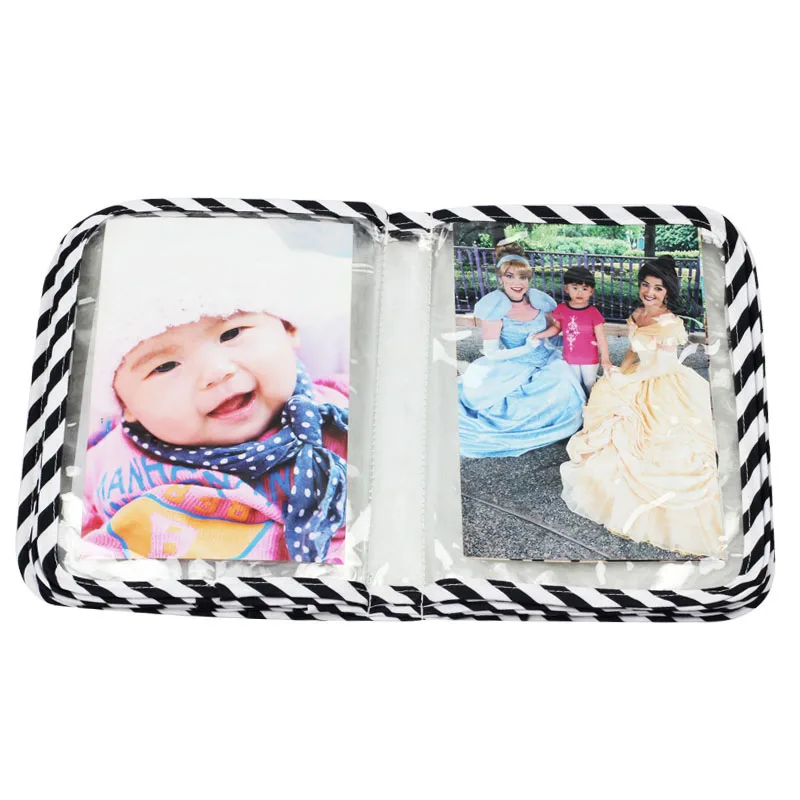 Album Photo Bébé Avec Miroir Et Crochet - Pour 17 Photos - Livre En Tissu Doux - Cadeau Naissance Ou Baptême