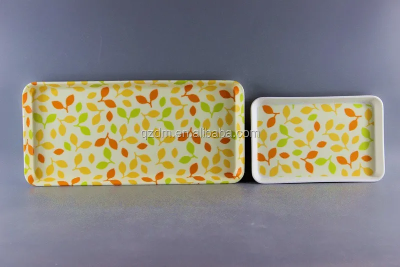 Popular Design Melamine Rectangle Shape Decorating Tray For Home